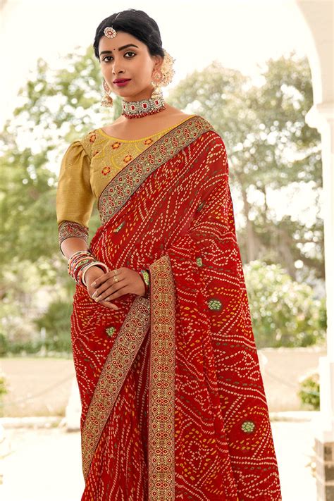 Bandhani Saree - Buy Bandhani Sarees Online at Best Price