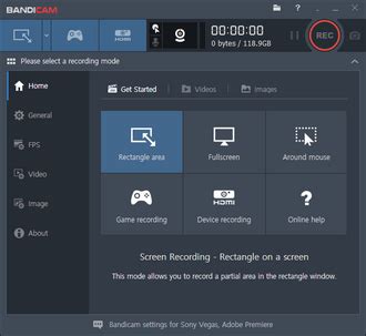 Bandicam instructions