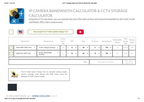 Bandwidth calculator cctv.  Estimate CCTV and IP video storage and bandwidth based ...