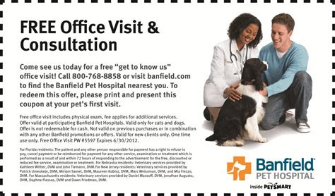 Hurry and request a FREE Office Visit & Consultation at Banfield Pet Hospital! PetSmart and Banfield Pet Hospital are excited to offer new clients a FREE office visit and …. 
