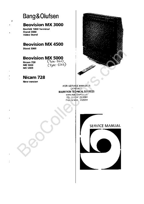 Bang olufsen beovision mx3000 mx4500 mx5000 service handbuch. - Manual de despiece ford focus 2007.