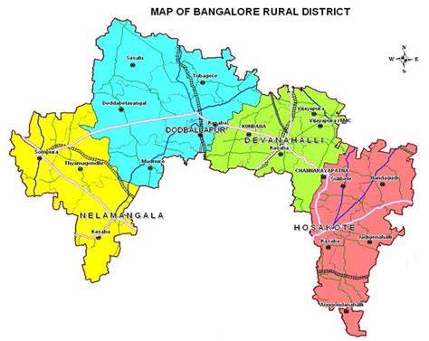 Bangalore Rural Areas Map - Map Of Colorado