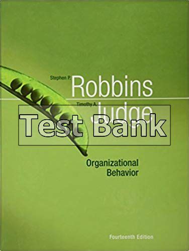 Bank 14th Test Edition Robbins Behavior Organizational