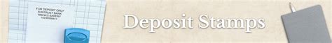 Bank Deposit Stamp with Custom Text