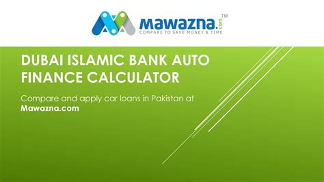 Bank Islami Car Finance Calculator - Mawazna.com