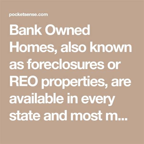 Bank Owned (reo) Properties in all States Available NOW!