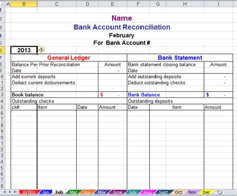 Bank Reconciliation Instructions Basic Accounting Help