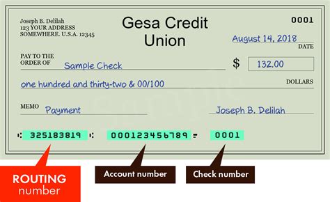 Bank Routing Number 325181248, Gesa Credit Union - US Bank …