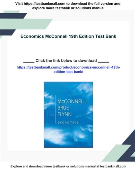 Bank Test Economics Edition 19th For Mcconnell Questions