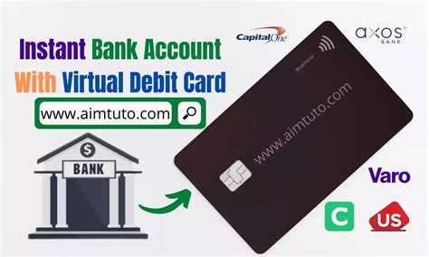 Bank account with instant virtual debit card. Things To Know About Bank account with instant virtual debit card. 