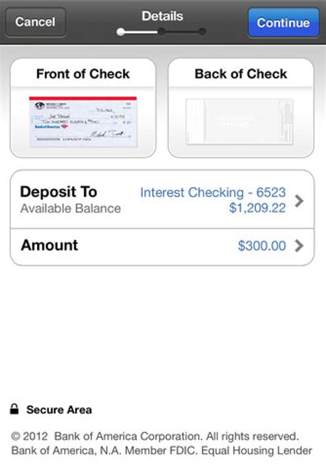 Bank of america deposit check. Turn the check over. Write "for deposit only" on the back. Sign or endorse your name below that. You can specify your account number after " for deposit only ." Some banks, including U.S. Bank, require that you show up at a branch in person to deposit a Canadian or foreign check and that you provide a government-issued ID. 