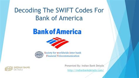 Bank of america swift code.  More information about DISOUS61 bank code is displayed in t...