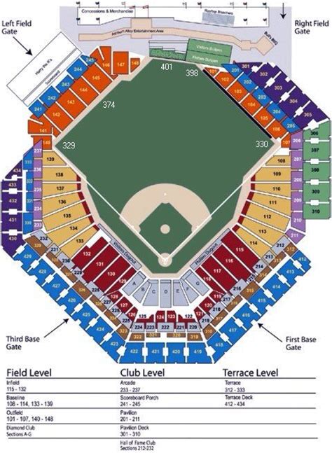 ... Bank One Ballpark. Row 1 Row 2 Row 3 Row 8 Row 13 ... Seating: Bleacher Seats; Full Chase Field Seating Guide. ... Select one of the maps to explore an interactive ...