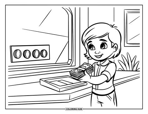 Banking Coloring Pages