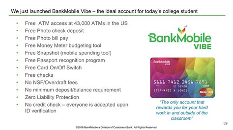 The BankMobile Vibe checking account is a digital-o