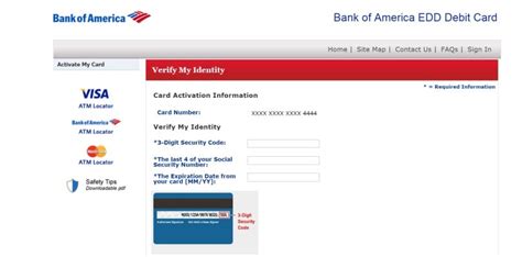 Bankofamericaeddcard. Faster, easier and more secure benefit payments. Just received a card? Activate it now and get started! Activate my card. Visit the EDD website at www.edd.ca.gov for more information. 