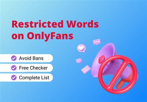 Banned onlyfans words