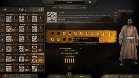 Bannerlord level trading. I biggest gripe with trade is the settlement trading is the final perk. Trading anything should be on by default. Something else interesting should be the final perk. It's worth it. It's boring. It's a bad/mediocre design. You will make more gold with 10 smithing than 1000 trading. 
