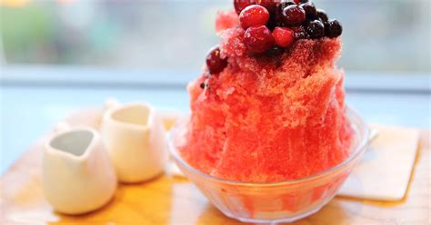 Baobing near me. Chinese shaved ice (Chinese: 刨冰, bao bing) is a delicious version of this well-known dessert. The Chinese variety is a mound of ice shavings with a generous amount of toppings. The wide range of topping possibilities makes this dish very easy to customize. 