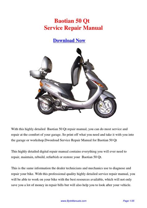 Baotian 50 qt eco scooter service workshop fix manual. - The nexstar users guide 1st first edition text only.