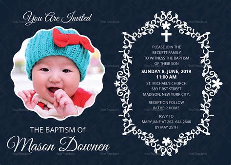 Baptism Announcement Template