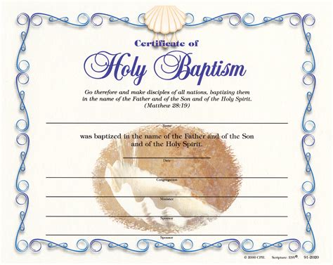 Baptism Certificates Templates Free