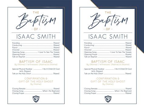 Baptism Program Template Lds dev onallcylinders com