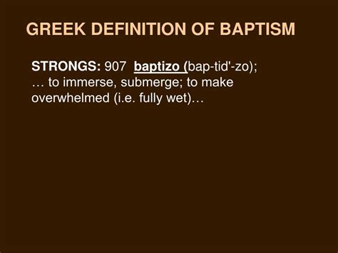 Baptize (907) baptizo - SermonIndex