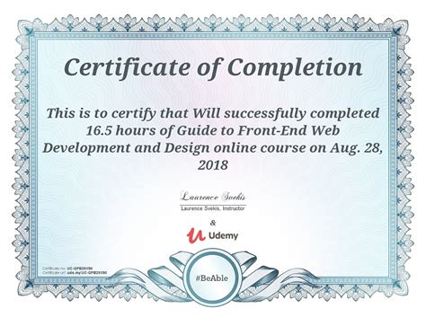 Barath R on LinkedIn: Udemy Course Completion Certificate