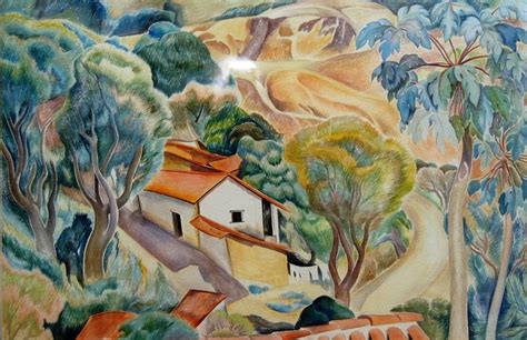 Barbara Latham Taxaco, Mexico Gouache - The Macfarlane Collection