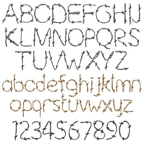 Barbed Wire Font by Concord Collections Home Format Fonts on