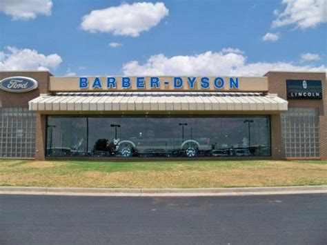 Barber dyson ford. Barber-Dyson Ford Lincoln; Sales 580-303-5197; Service 580-303-5234; Parts 580-303-5164; 501 East Highway 66 Elk City, OK 73644; Service. Map. Contact. Barber-Dyson Ford Lincoln. Call 580-303-5197 Directions. Home New Search Inventory Model Showroom Schedule Test Drive Quick Quote Find My Car Value Your … 