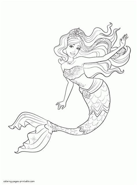 Barbie And The Mermaid Tale Coloring Pages