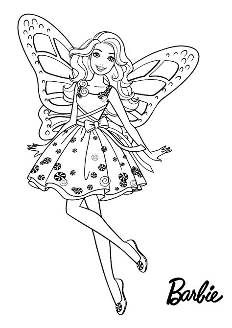 Barbie Coloring Shee