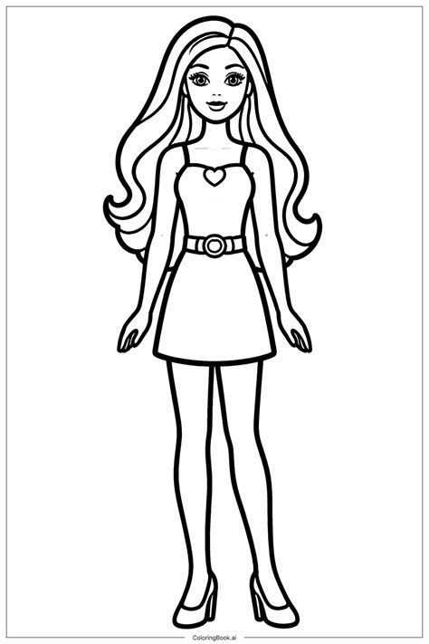 Barbie Doll Coloring Shee