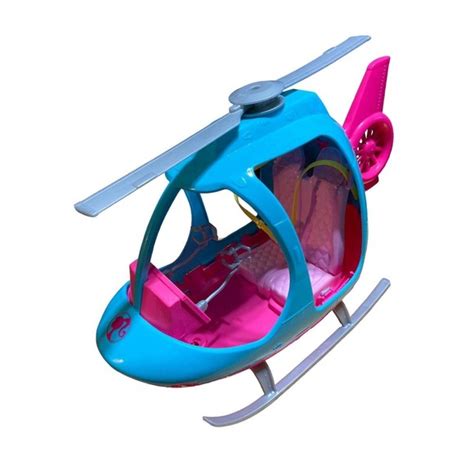 Barbie Helicopter Hot Pink And Blue Plastic Doll Size Toy ... - eBay