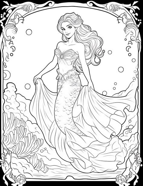 Barbie Mermaid Coloring Shee