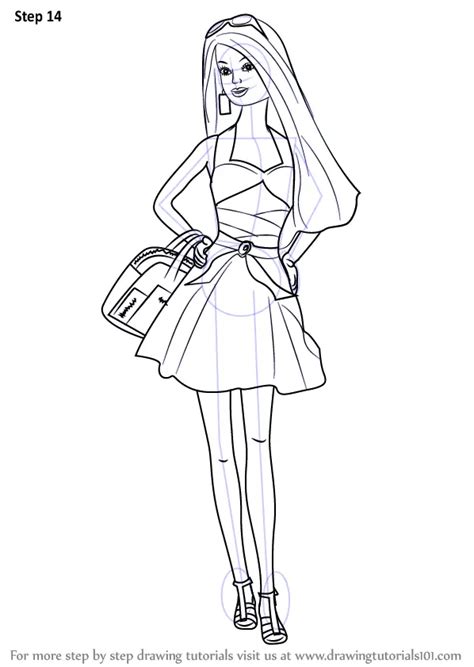 Barbie Outline Drawing