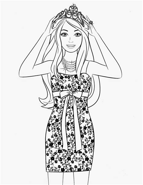 Barbie Printable Colouring