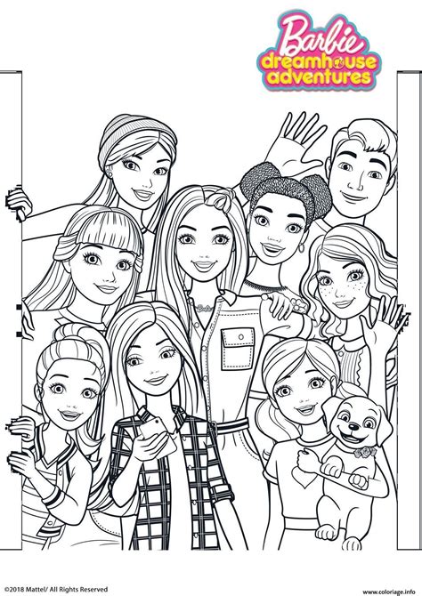 Coloring pages of Barbie’s friends and family are also available on the site. There is Ken, Barbie’s boyfriend. But also Blaine, one of her best friends. And many others. Some of the Barbie coloring pages are from the Barbie Dreamhouse Adventures cartoon. Barbie on a camping trip. Barbie on the phone. Barbie playing sports. Barbie in the .... 