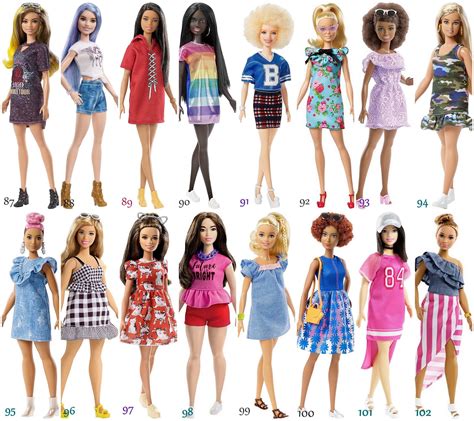 Mattel DPX67 Barbie Fashionistas Doll 31 Rock N Roll Plaid - Petite. (5) $19.99 New. 2015 Mattel Barbie Fashionistas No 35 Peace and Love Doll Gift Set Retired. (2) $44.99 New. Barbie DGY68 Fashionistas Ken Doll Floral Tee. (8) $39.99 New. . 