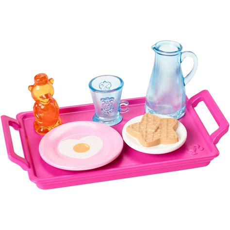 Barbie food sets. Frequently bought together. This item: Barbie Grocery Store Playset with Conveyor Belt. $5191. +. Barbie Doll & Playset, Supermarket with 25 Grocery Store-Themed Accessories Including Food, Check-Out Counter & Shelves. $1899. Total price: Add both to Cart. One of these items ships sooner than the other. 