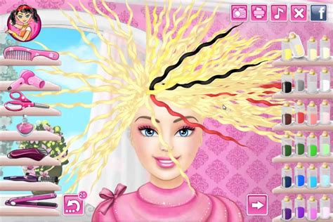 Barbie puanlı saç yapma oyunları