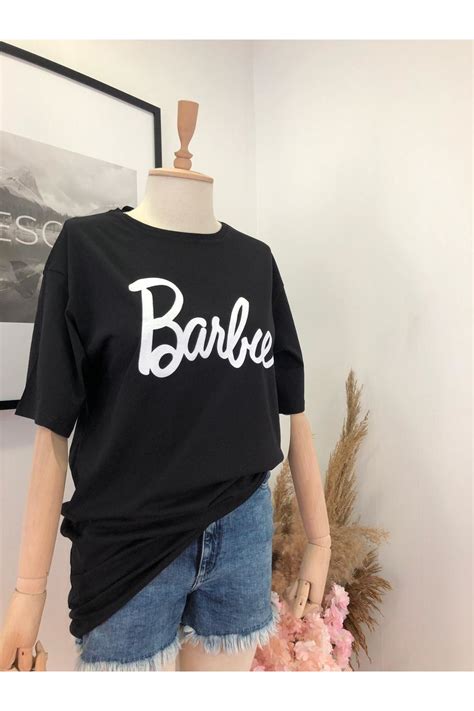 Barbie yazılı t shirt