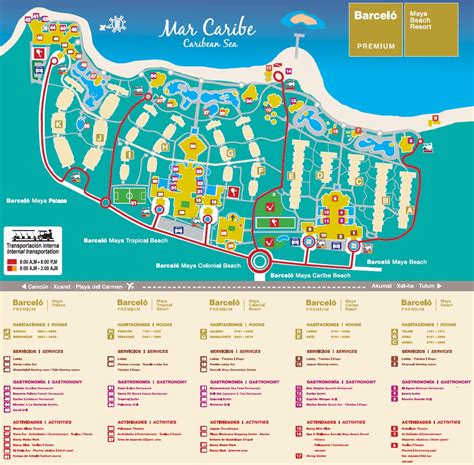 Barcelo maya palace map. The 5-star Barceló Maya Caribe hotel is a gift for the senses. Located in the heart of the Riviera Maya, it offers a multitude of rewarding experiences, such as those produced by the irresistible touch of white sand and the spectacular views of an endless beach. Its facilities, inspired by Mayan architecture, were fully remodeled in 2014 and ... 