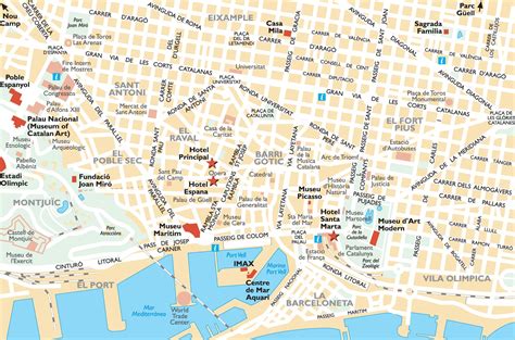 Barcelona Map Printable