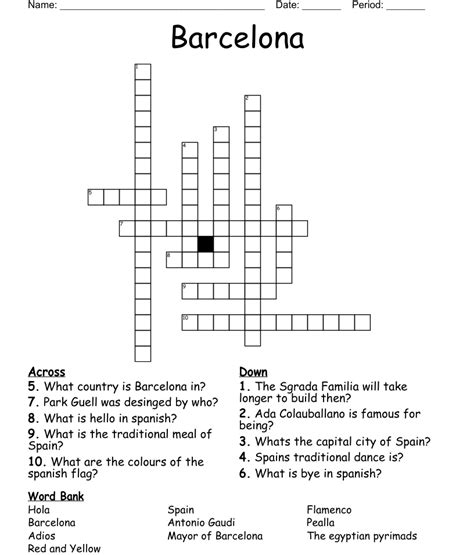 BARCELONA BASH Crossword-Answer with 6 letters ️ your free Crossword Dictionary. BARCELONA BASH all possible Answers for this Crossword Clue. ... BARCELONA BAR BITE. BARCELONA BEARS. BARCELONA BAR FOOD. BARCELONA BITES. BARCELONA BOY. BARCELONA BEAR. BARCELONA 'BRAVO!' BARCELONA BYE. BARCELONA BRAVOS.