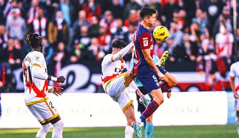 Barcelona needs own goal to salvage 1-1 draw at Rayo in Spanish league