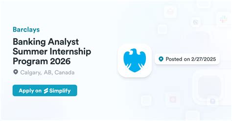 Barclays 2020 summer analyst.  Summer Internship Program OverviewJoin ...