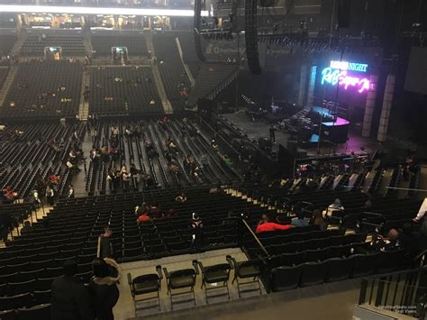Barclays Center. Nicki Minaj tour: Pink Friday 2. Good seats overall. This is the view while she was on main stage but when she’s standing by your section she is literally right there! My only “complaint” is that if the stage is going out into the middle, you wont see. Stand on your seat at your own risk.
